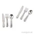 Artikelbild 1 des Artikels “Miniatur Besteck, 12-teilig, Silberfarbig, ca. 2 cm “