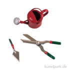 Artikelbild 1 des Artikels “Miniatur Deko Set, Gießkanne + Gartenwerkzeuge, 3-teilig, 2,8-4 cm “