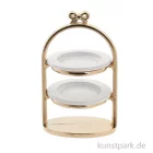 Artikelbild 1 des Artikels “Miniatur Etagere, Gold, 3 x 5 cm “