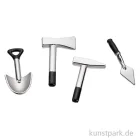 Artikelbild 1 des Artikels “Miniatur Gartenwerkzeug Set, Metall, 2,1-2,5 cm, 4 Stück “