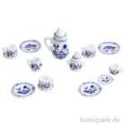 Artikelbild 1 des Artikels “Miniatur Kaffeeservice, Weiß-Blau, Keramik, 1-3,5 cm, 15-teilig “
