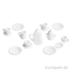 Artikelbild 1 des Artikels “Miniatur Kaffeeservice, Weiß, Keramik, 1-3,5 cm, 15-teilig “