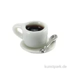 Artikelbild 1 des Artikels “Miniatur Kaffeetasse mit Löffel 1 cm “