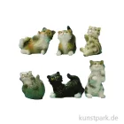 Artikelbild 1 des Artikels “Miniatur Katzen, 3,5 cm, 6 Stück sortiert “