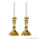 Artikelbild 1 des Artikels “Miniatur Kerzenständer mit Kerzen, Messing, 0,9 x 3,5 cm, 2 Stück “