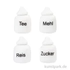 Artikelbild 1 des Artikels “Miniatur Porzellan-Vorratsdosen, Weiß, 1,2-1,8 cm, 4 Stück “