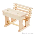 Artikelbild 1 des Artikels “Miniatur Schulbank, Holz, Natur, 7 x 5,8 x 6 cm “