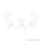 Artikelbild 1 des Artikels “Miniatur Sitzgruppe, Weiß, Metall, 5 - 9 cm “