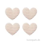 Artikelbild 1 des Artikels “Miniatur Stoffherz, Beige, 3,5 cm, 4 Stück “