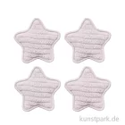 Artikelbild 1 des Artikels “Miniatur Stoffstern, Hellgrau, 3,5 cm, 4 Stück “