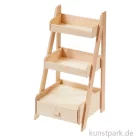 Artikelbild 1 des Artikels “Miniatur Treppenregal, Holz, Natur, 5,1 x 5,1 x 10,9 cm “