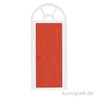 Artikelbild 1 des Artikels “Miniatur Tür mit Bogen, Rot-Weiß, 10 x 23,8 cm “