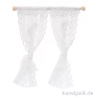 Artikelbild 1 des Artikels “Miniatur Vorhang, Weiß-Spitze, 11,5 x 12 cm “