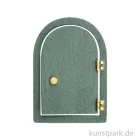 Artikelbild 1 des Artikels “Miniatur Wichteltür, Holz, Grün, Rund, 6 x 8,5 x 0,5 cm “