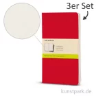 Artikelbild 1 des Artikels “MOLESKINE Cahier Journal 3er-Set - Preisselbeerrot - Blanko “