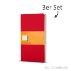 Artikelbild 1 des Artikels “MOLESKINE Cahier Journal 3er-Set - Preisselbeerrot - Liniert 9x14cm - 64 Seiten“