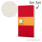 Artikelbild 1 des Artikels “MOLESKINE Cahier Journal 3er-Set - Preisselbeerrot - Liniert “
