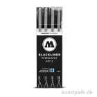 Artikelbild 1 des Artikels “Molotow BLACKLINER Set 2 mit 4 Finelinern “