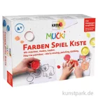 Artikelbild 1 des Artikels “MUCKI Fingerfarben Set - Wir mischen, malen, tupfen, 5 x 50 ml, Zubehör “