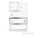 Artikelbild 1 des Artikels “Weihnachtsgeschenk Notizsticker, Blatt 9x14 cm, 4 Blatt sortiert Weiß-Silber“