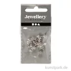Artikelbild 1 des Artikels “Ohrstecker mit Platte und Verschluss 13 mm, 10 Stück, Versilbert “