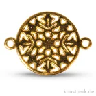 Artikelbild 1 des Artikels “Metall-Zierelement mit Ösen - Ornament Rund, 15 mm, 1 Stück “