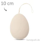 Artikelbild 1 des Artikels “Osterei aus Kunststoff, flach unbemalt, 1 Stück 10 cm - Weiß“