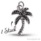 Artikelbild 1 des Artikels “Palme - Metall-Anhänger mit Öse - Silber, 17 mm, 2 Stück “