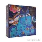Artikelbild 1 des Artikels “PAPERBLANKS Puzzle - Katzen mit Schmetterlingen, 500 Teile “