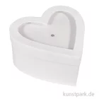 Artikelbild 1 des Artikels “Pappmache Herz mit Schütteldeckel, Weiß, Größe 13x13x7 cm “