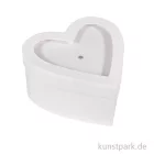 Artikelbild 1 des Artikels “Pappmache Herz mit Schütteldeckel, Weiß, Größe 9x9x4,5 cm “