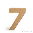 Artikelbild 1 des Artikels “Pappmaché-Zahlen - handgearbeitet, Höhe 10 cm, Dicke 2 cm Einzeln | 7“