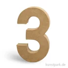 Artikelbild 1 des Artikels “Pappmaché-Zahlen - handgearbeitet, Höhe 20,5 cm, Dicke 2,5 cm Einzeln | 3“