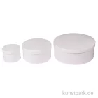 Artikelbild 1 des Artikels “Pappmache Boxen Set Rund, Weiß, 3 Größen sortiert “