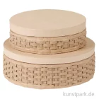 Artikelbild 1 des Artikels “Pappschachtel 2er Set Rund, geflochten “