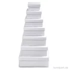 Artikelbild 1 des Artikels “Pappschachtel-Set - Quadratisch, weißer Karton, handgearbeitet, 7 Stück “