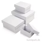 Artikelbild 1 des Artikels “Pappschachtel-Set - Rechteckig, weißer Karton, handgearbeitet, 4 Stück “