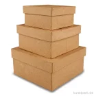 Artikelbild 1 des Artikels “Pappschachtel-Set - viereckig, handgearbeitet, 3 Stück sortiert “