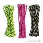 Artikelbild 1 des Artikels “Paracord Set Schwarz-Rosa-Hellgrün, 3x3 Meter, sortiert “