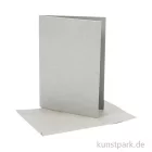 Artikelbild 1 des Artikels “Perlmuttkarte mit Umschlag - Silber, 10 Stück, 10,5 x 15 cm “