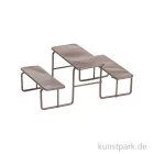 Artikelbild 1 des Artikels “Mini Picknick-Tisch aus Metall - Braun, 11 cm “