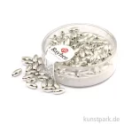 Artikelbild 1 des Artikels “Plastik-Oliven - 6x3 mm - 105 Stück Silber“