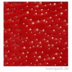 Artikelbild 1 des Artikels “Plüschstoff mit Sternen - Rot, 30 x 40 cm “