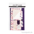 Artikelbild 1 des Artikels “Post-its und Lesezeichen für Kreativbücher - Blumendesign Lila-Gold-Rosa “