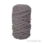 Artikelbild 1 des Artikels “Braidy Recycling Garn, geflochten für Makramee, 250 g 4 mm | Steingrau“