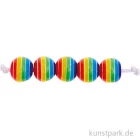 Artikelbild 1 des Artikels “Regenbogen Perlen, Rund, 6 mm Durchmesser, 80 Stück “