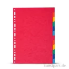 Artikelbild 1 des Artikels “Register aus Karton, DIN A4, 220g, 12 Stück farbig sortiert “