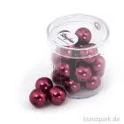 Artikelbild 1 des Artikels “Renaissance Glaswachsperlen - 12 mm - 21 Stück Dose | Bordeaux“