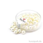 Artikelbild 1 des Artikels “Renaissance Glaswachsperlen - 6 mm - 45 Stück Dose | Weiß“
