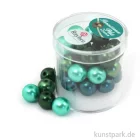 Artikelbild 1 des Artikels “Renaissance Glaswachsperlen MIX - 10 mm - 32 Stück Dose | Grün“